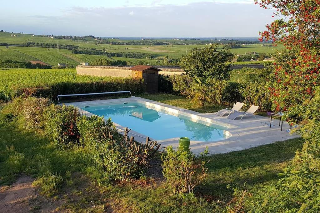 Au Coeur Des Vignes Chenas Du Beaujolais Apartment La Chapelle-de-Guinchay Exterior photo